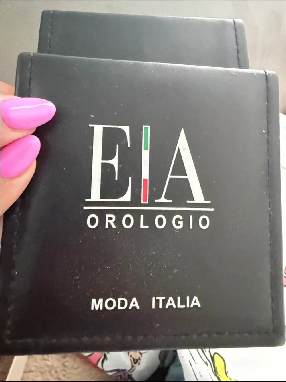 EIA Orologio Moda Italia Black Watch Case